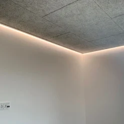 Træskinne for indirekte lys | 180cm | Til LED Strip | Hvid