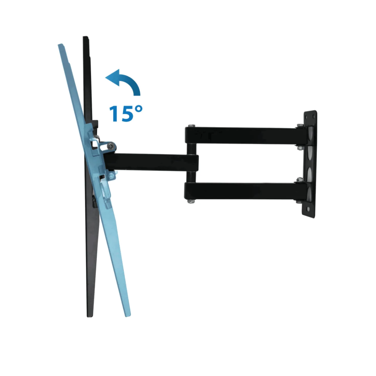 TV Ophæng Med Udtræk | 26"-70" | VESA Vægbeslag | Sort | Max 45KG