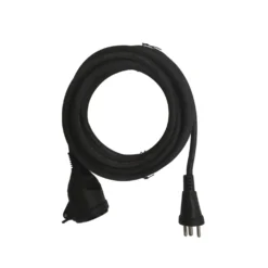 Udendørs Forlængerledning | 5m | 3680W | m/j | 3G1,5mm² | Sort