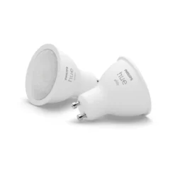 Udendørs Indbygningsspot | 2-Pak | Inkl. Philips Hue GU10 | White | 2700K | 400lm | 4,2W | Hvid
