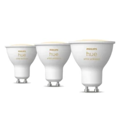 Udendørs Indbygningsspot | 3-Pak | Inkl. Philips Hue GU10 | White Ambiance | 400lm | 4,2W | Sort