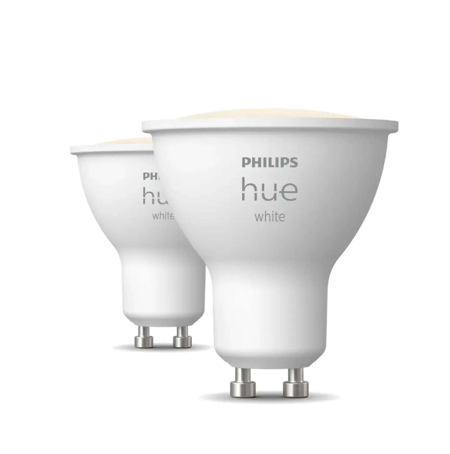 Udendørs Indbygningsspot | 2-Pak | Inkl. Philips Hue Gu10 | White | 2700K | 400lm | 4,2W | Sort