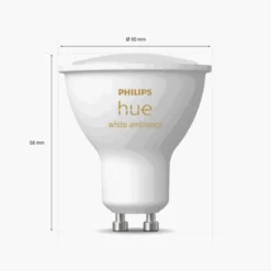 Udendørs Indbygningsspot | 3-Pak | Inkl. Philips Hue Gu10 | White Ambiance | 400lm | 4,2W | Hvid