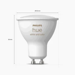Udendørs Indbygningsspot | 3-Pak | Inkl. Philips Hue GU10 | White & Color Ambiance | 400lm | 4,2W | Hvid