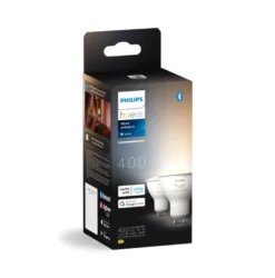 Udendørs Indbygningsspot Sæt | 10-Pak | Inkl. Philips Hue Gu10 | White Ambiance | Bridge + Sensor | 400lm | 4,2W