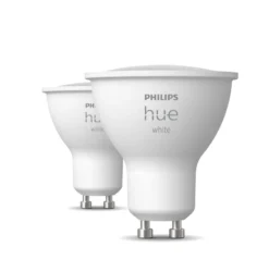 Udendørs Indbygningsspot Sæt | 10-Pak | Inkl. Philips Hue Gu10 | White | Bridge + Sensor | 400lm | 4,2W