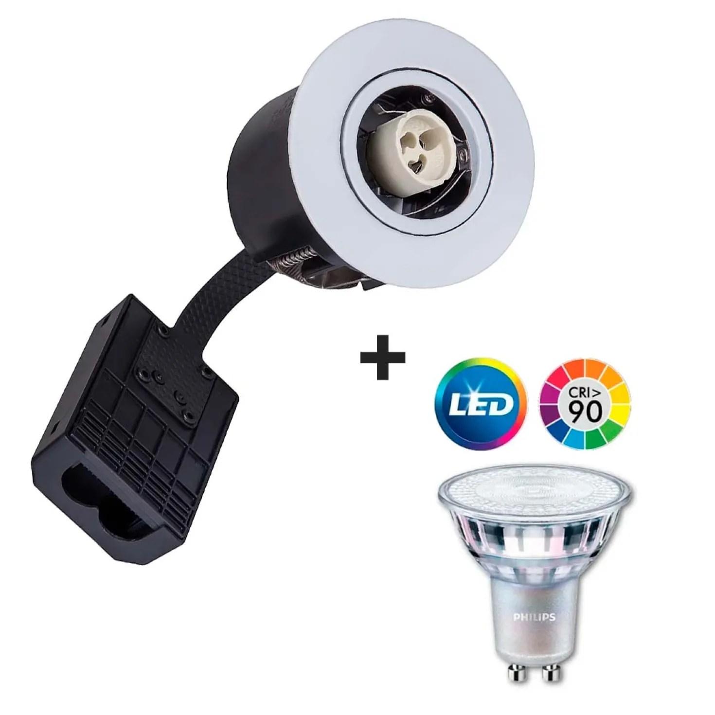 Udendørs LED Spot | Philips Ra90 | VENTA | Mat Hvid | Gu10 230V (Dæmpbar)