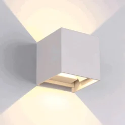 Udendørs LED væglampe | hvid | 2X3W | 4000K
