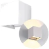 Udendørs LED væglampe | Hvid | 2X3W | 3000K