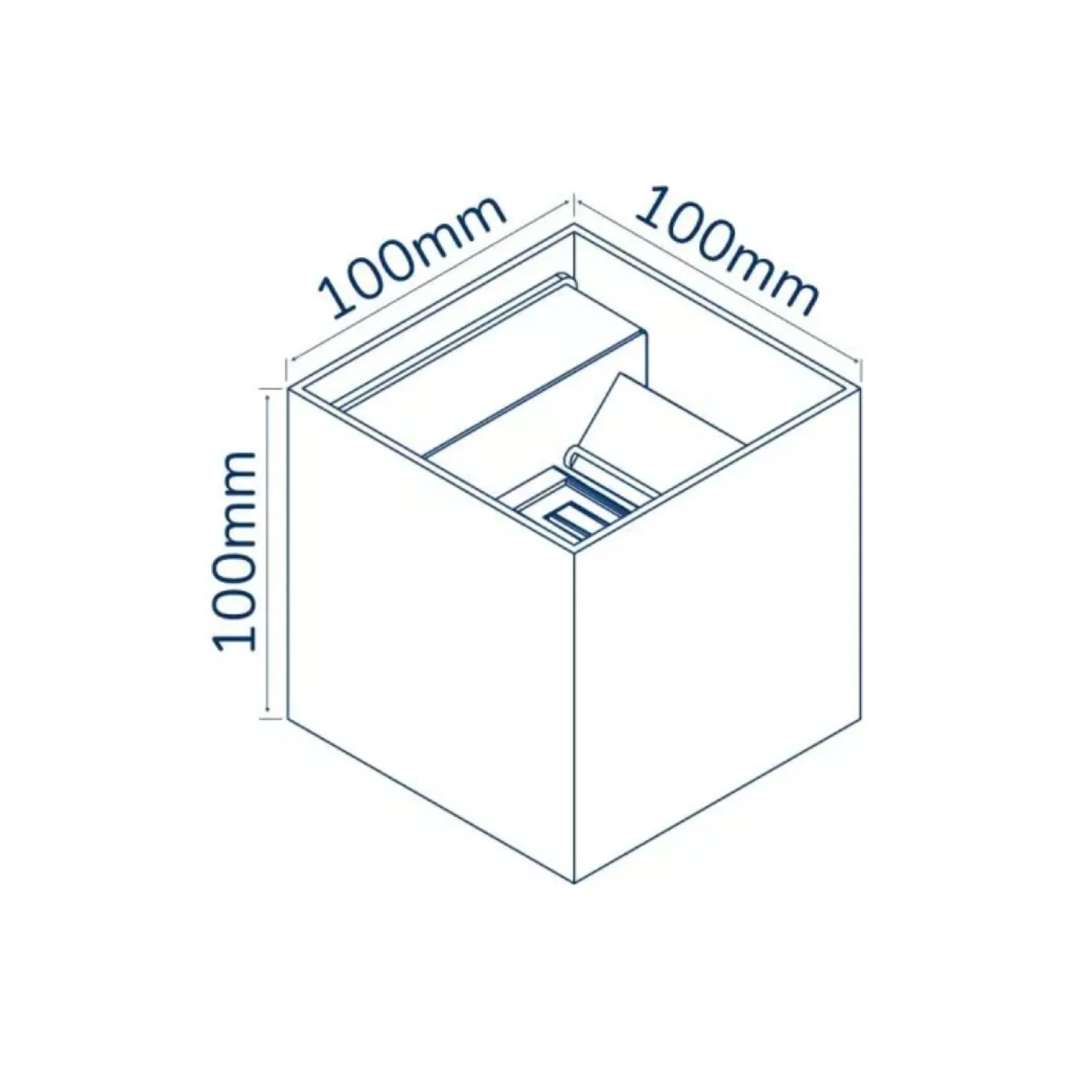 Udendørs LED væglampe | Hvid | 2X3W | 3000K