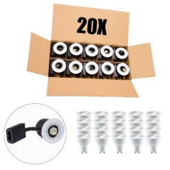 Udendørs Spot GU10 | Mat Hvid | Inkl. LED Pærer | 230V | VENTA | 20 stk. pakke
