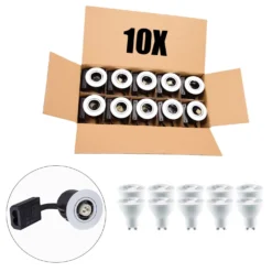 Udendørs Spot GU10 | Mat Hvid | Inkl. LED Pærer | 230V | VENTA | 10 stk. Pakke