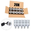 Udendørs Spot GU10 | Mat Hvid | Inkl. Philips Master Pære | Dæmpbar | 3000K | VENTA | 20 stk. pakke