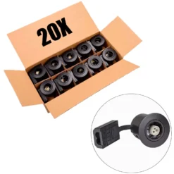 Udendørs Spot GU10 | Mat Sort | Inkl. LED Pærer | 230V | VENTA | 20 stk. Pakke