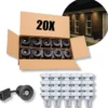 Udendørs Spot GU10 | Mat Sort | Inkl. Philips Master Pære | Dæmpbar | 4000K | VENTA | 20 stk. Pakke