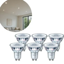 Udendørs Spot | 12-pak | 230V | Indbygningsspot | inkl. Philips GU10 pærer | VENTA | Hvid
