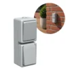 Udendørs stikkontakt med afbryder | IP54 | 250V | 2300W | enkel med jord | Grå