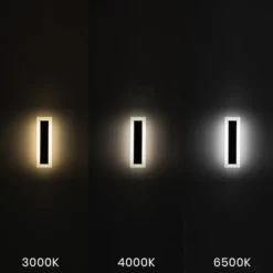 Udendørs Væglampe | 30cm | 3CCT | 1100lm | 10W | WOW | Sort