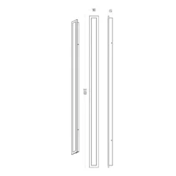 Udendørs Væglampe | 1500cm | 3CCT | 3640lm | 30W | WOW | Sort