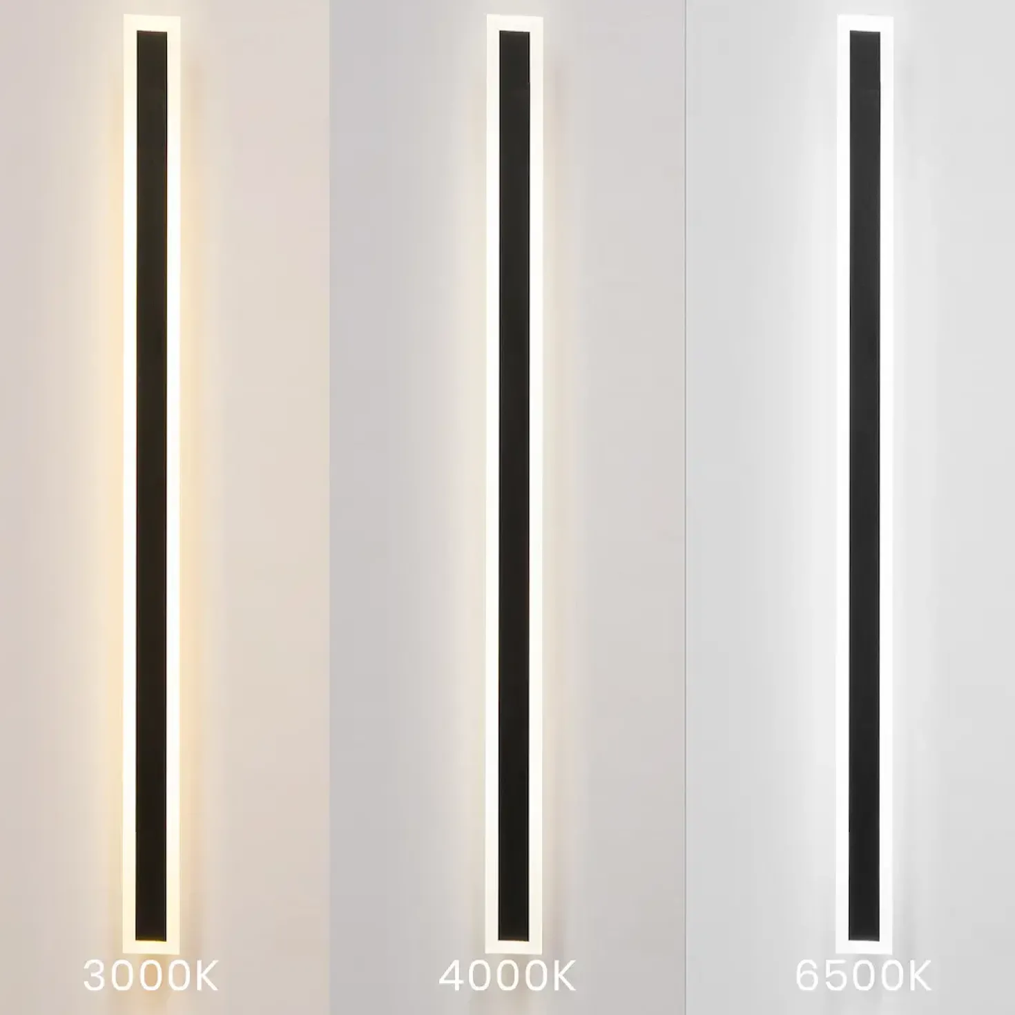 Udendørs Væglampe | 1500cm | 3CCT | 3640lm | 30W | WOW | Sort