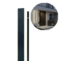 Udendørs væglampe | 120 cm | 4000K | 1200 lm | 25W | MIRANA S | Sort