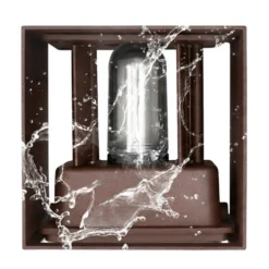 Udendørs Væglampe | Facadelampe | Brun | G9 | IP65 | Up & Down Light