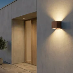 Udendørs Væglampe | Facadelampe | Brun | G9 | IP65 | Up & Down Light