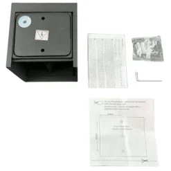 Udendørs Væglampe inkl. Pære | 4-Pak | 3000K | 380lm | 4W | IP65 | Sort