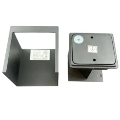 Udendørs Væglampe inkl. Pære | 4-Pak | 3000K | 380lm | 4W | IP65 | Sort