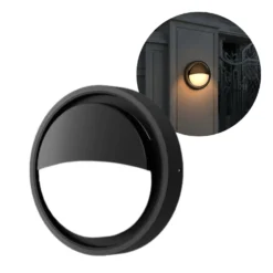 Udendørs Væglampe | 3000K | 2400lm | 24W | IP65 | Sort