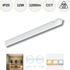 Underskabsarmatur | 12w | 90cm | 1200lm | CCT | Hvid