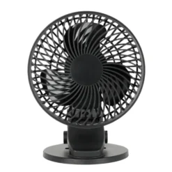 USB Bordventilator med klemme | Genopladelig | 6W | VIENTO | Sort
