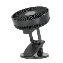 USB Bordventilator med klemme | Genopladelig | 6W | VIENTO | Sort