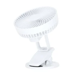 USB Bordventilator med klemme | Genopladelig | 6W | VIENTO | Hvid