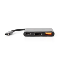 USB-C hub | 3-i-1 | HDMI | USB | USB-C | Plug & play