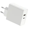 USB C Oplader | USB-C 87W | USB-A 12W | 5-20V | 4.35A | Inkl. Kabel