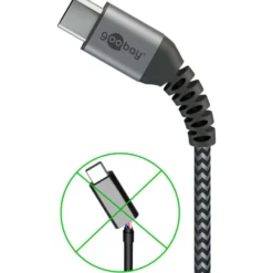 USB C Til USB A | Lightningkabel | 2m | 60W | Knækbeskyttelse