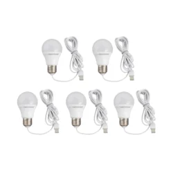 USB LED Pære | 5W | 5 stk