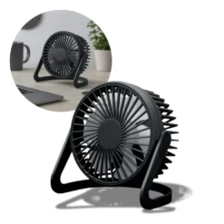 USB Ventilator | Ø15cm | Bord Ventilator | Sort
