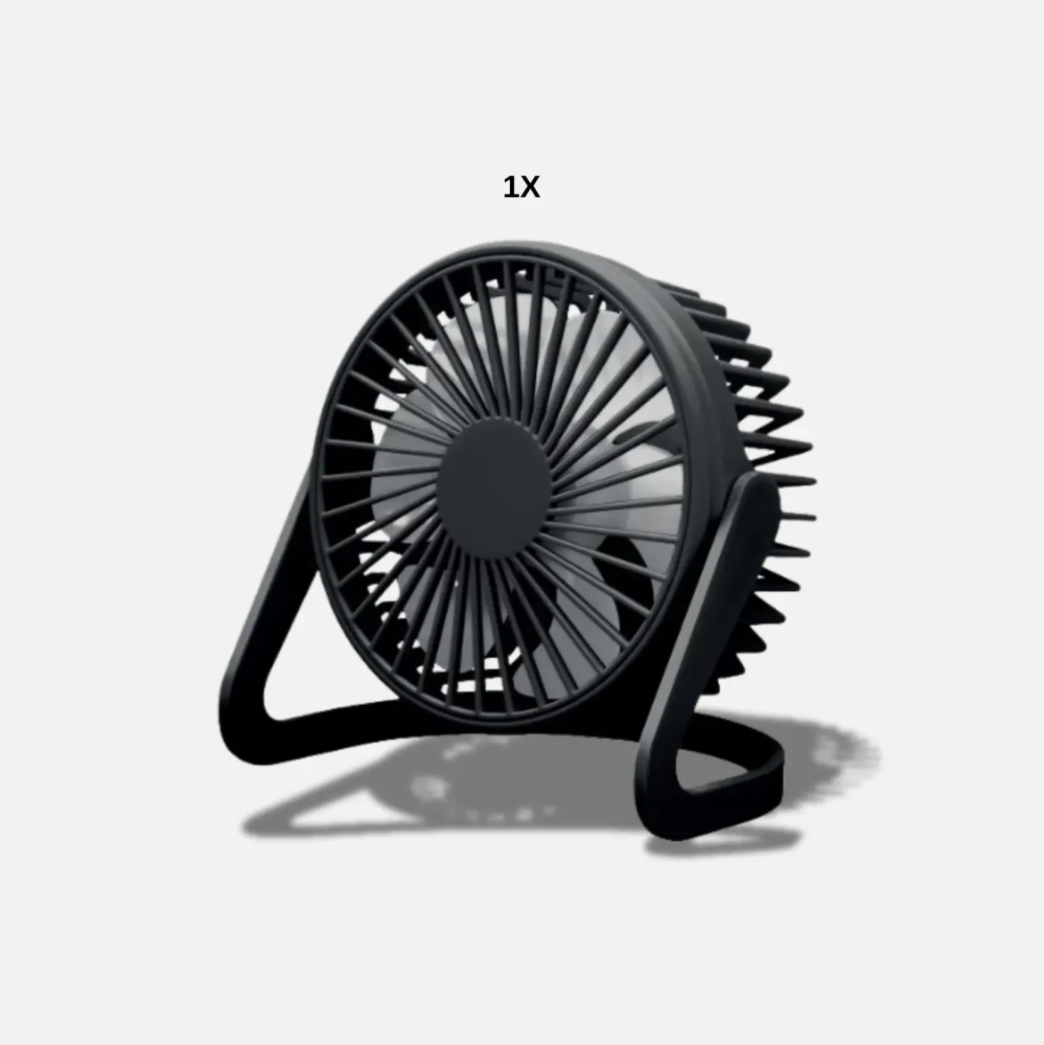 USB Ventilator | Ø15cm | Bord Ventilator | Sort