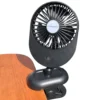 USB Ventilator Med Bordklemme | Sort | 2W | Bordventilator