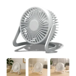 USB Ventilator | 5-Pak | Ø15cm | Bord Ventilator | Hvid