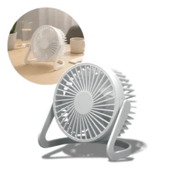 USB Ventilator | 5-Pak | Ø15cm | Bord Ventilator | Hvid