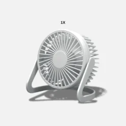 USB Ventilator | 5-Pak | Ø15cm | Bord Ventilator | Hvid