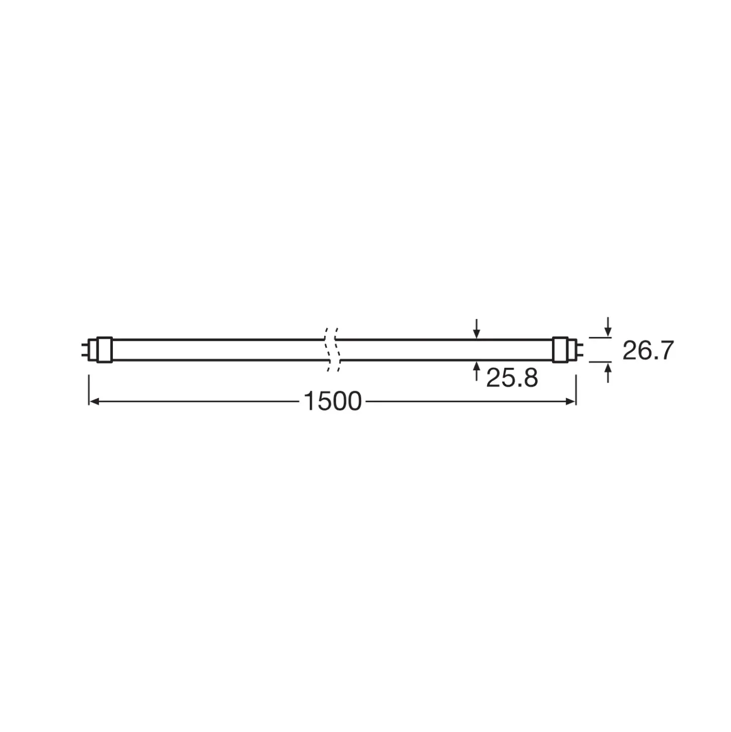 Vækstlys Armatur 150cm | 27 PPF | 18,3W | IP65 | Inkl. Osram Grolys Rør | FLUORA