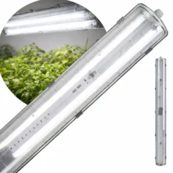 Vækstlys Armatur 120cm | 21 PPF | 15W | IP20 | Inkl. 2. stk Osram Grolys Rør | FLUORA