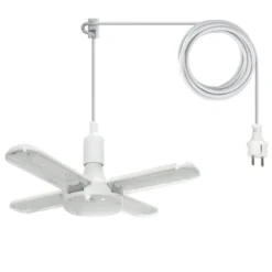 Vækstlys Lampe | Plug n Play | 59 PPF | 40W | Inkl. 5m kabel og beslag | BERLIN | Hvid