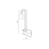 Vækstlys Lampe + Pære | 2-Pak | 10,98 PPF | 8W | 2 Arme | Med Klemme | Sort