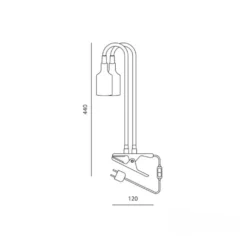 Vækstlys Lampe + Pære | 2-Pak | 10,5 PPF | 9W | 2 Arme | Med Klemme | Hvid