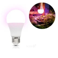 Vækstlys Lampe + Pære | 2-Pak | 14,4 PPF | 11W | Med Klemme | Hvid